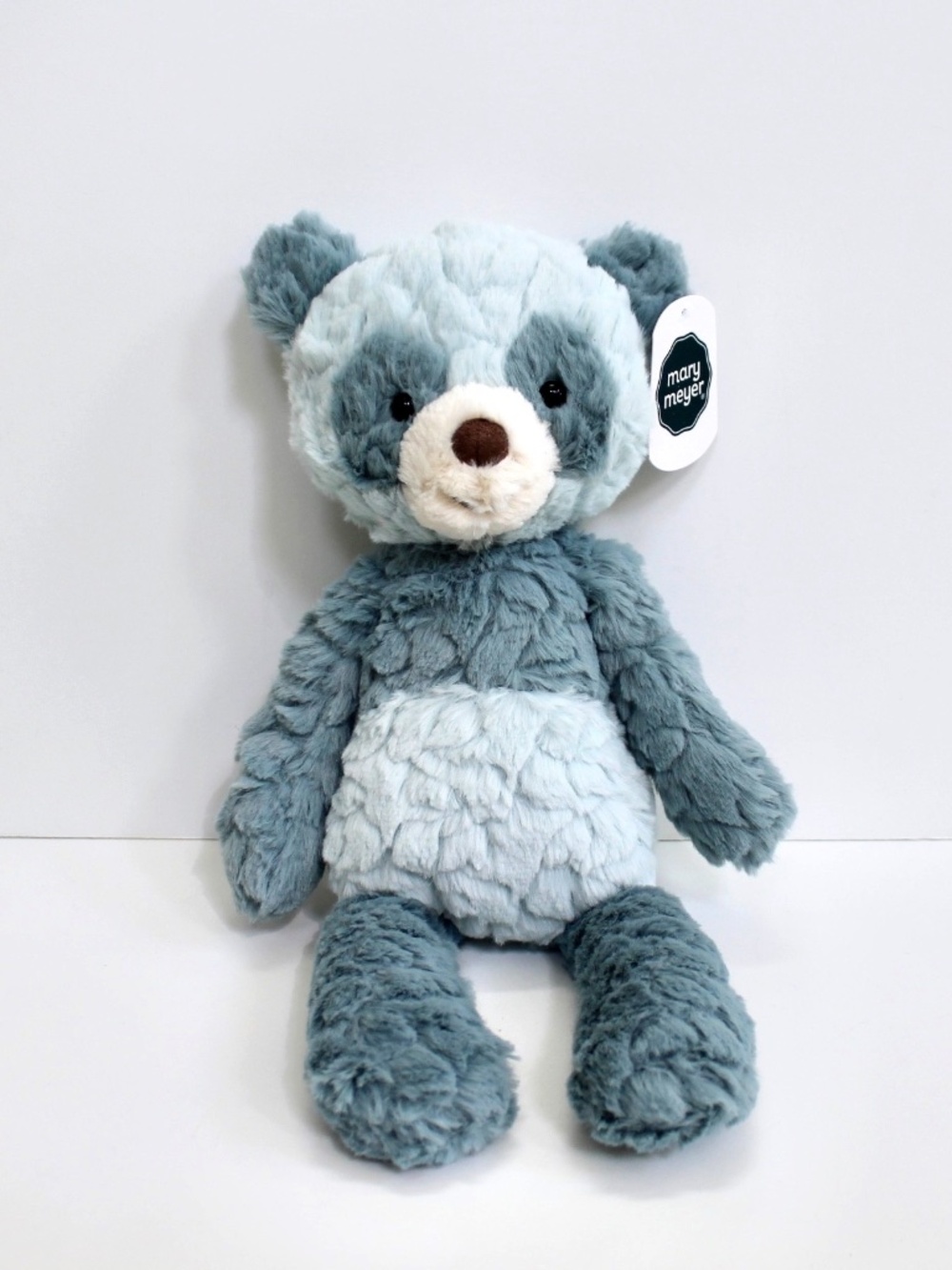 Mary Meyer Seafoam Putty Panda Fuzzy Plush Stuffed Animal Lovey 14" NEW
